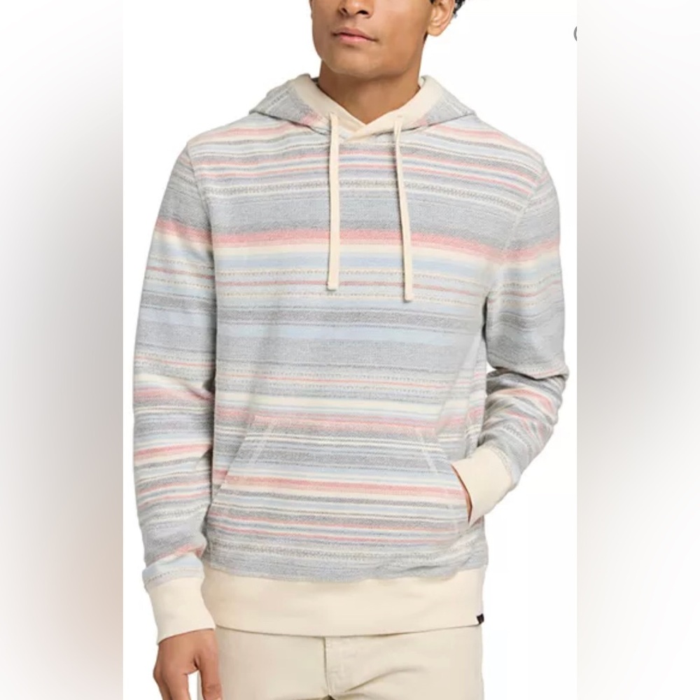 Faherty Pastel Striped Hoodie Sweatshirt